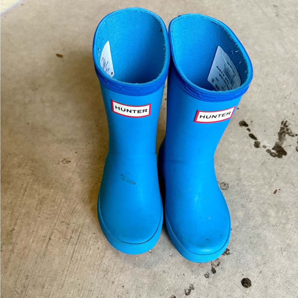 Hunter Kids Vibrant Blue Rain Boots